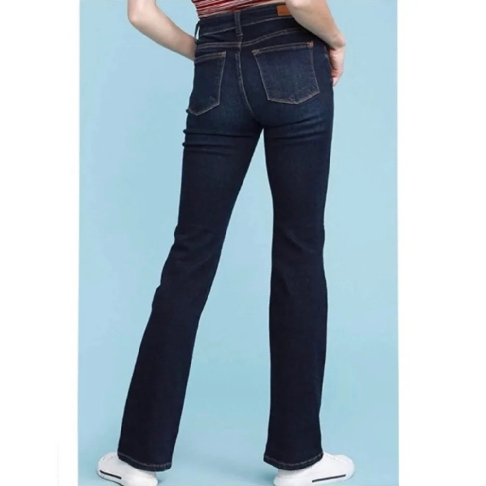Judy Blue Size 13/31 Whiskered Dark Wash Bootcut Jeans~Frayed Hem~like New! - Picture 2 of 13